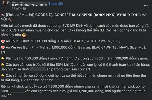 Đồ lưu niệm BlackPink ở sân vận động Mỹ Đình có giá hơn 1 triệu đồng-5