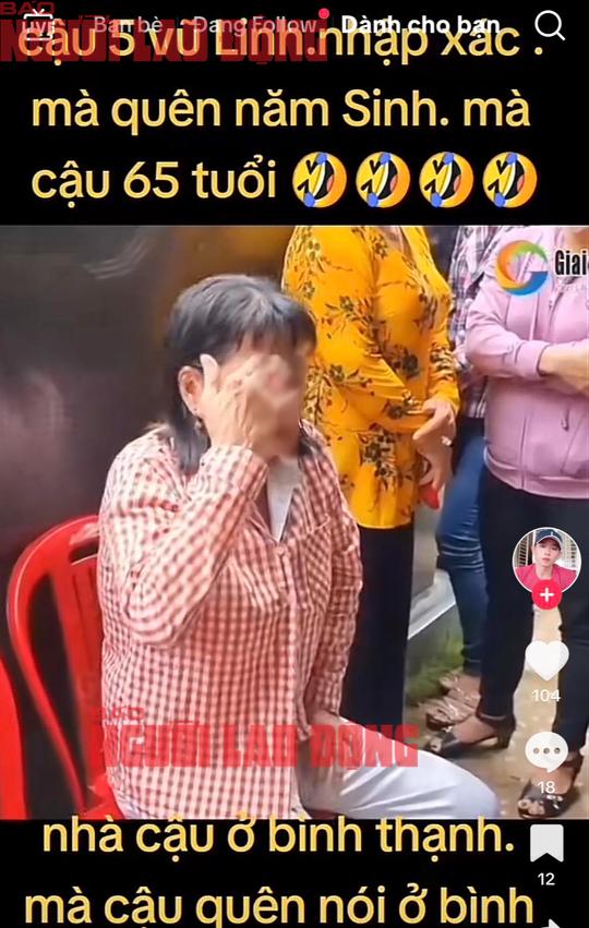 Tràn lan clip gọi hồn cố NSƯT Vũ Linh-2