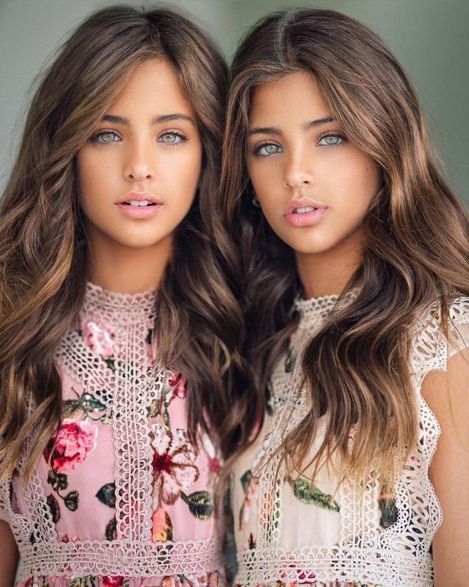 Vẻ đẹp tuổi 13 của chị em người mẫu song sinh đẹp nhất thế giới-2