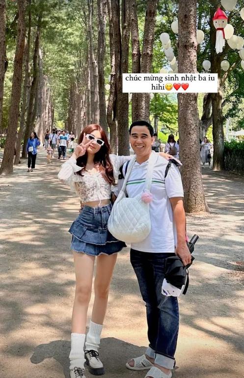 Con gái út chúc mừng sinh nhật tuổi 54 của MC Quyền Linh-1