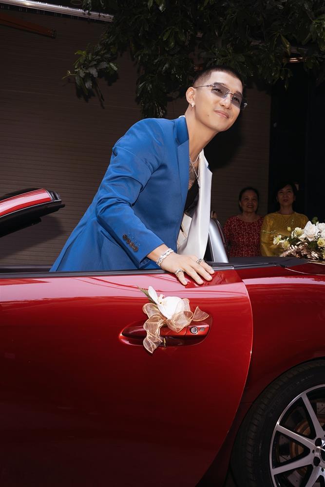 Cường Seven lái xe mui trần đi rước dâu-5