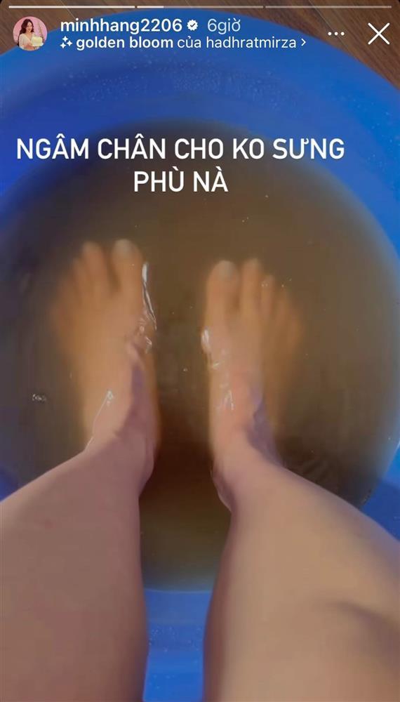 Mẹ bầu Minh Hằng chăm chỉ làm điều này để không bị phù chân khi mang thai-2