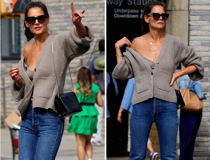 Phản ứng Katie Holmes sau khi bị chê tơi bời vì mặc áo ngực xuống phố-4