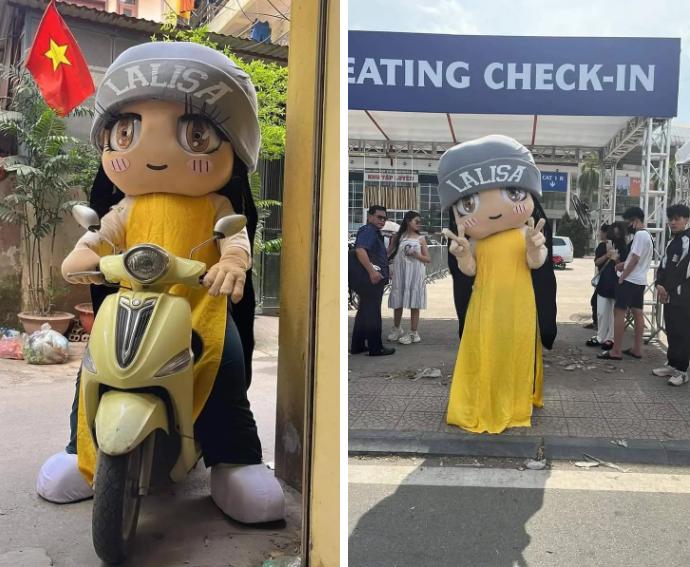 Hé lộ gương mặt thật người hóa trang linh vật dành cho Lisa (BLACKPINK) đang gây sốt-2