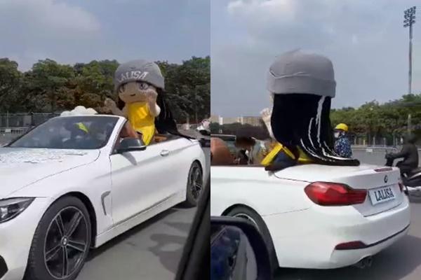 Hé lộ gương mặt thật người hóa trang linh vật dành cho Lisa (BLACKPINK) đang gây sốt-3