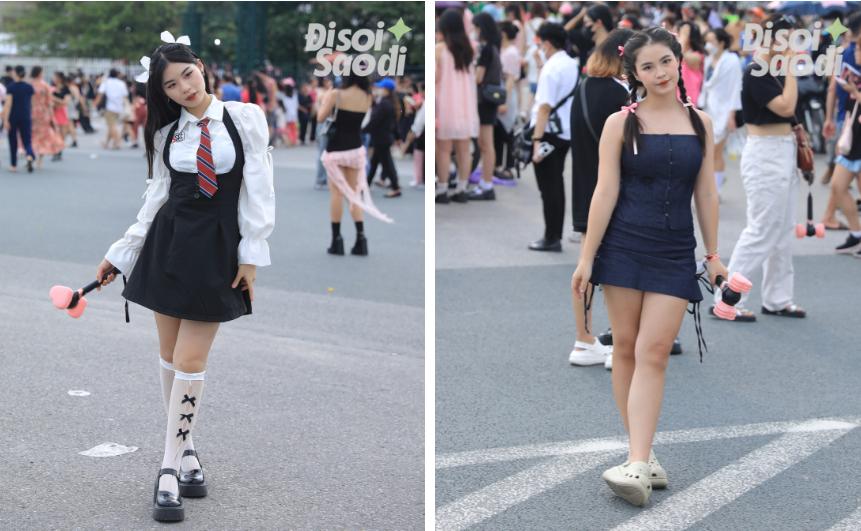 Kệ mưa gió, giới trẻ lên đồ đen - hồng cực chiến đi xem BLACKPINK ngày 2-2