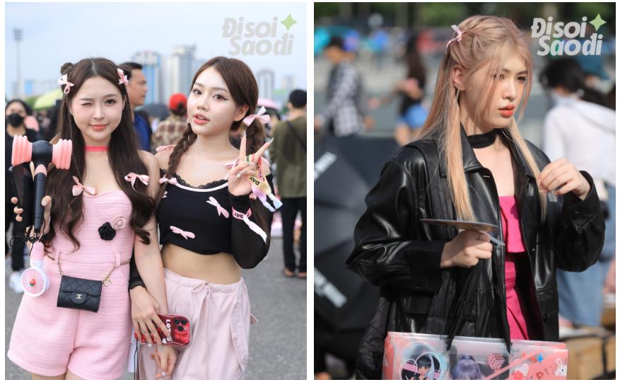 Kệ mưa gió, giới trẻ lên đồ đen - hồng cực chiến đi xem BLACKPINK ngày 2-3