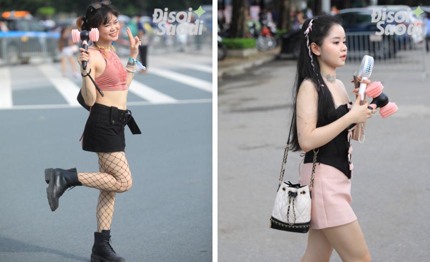 Kệ mưa gió, giới trẻ lên đồ đen - hồng cực chiến đi xem BLACKPINK ngày 2-4