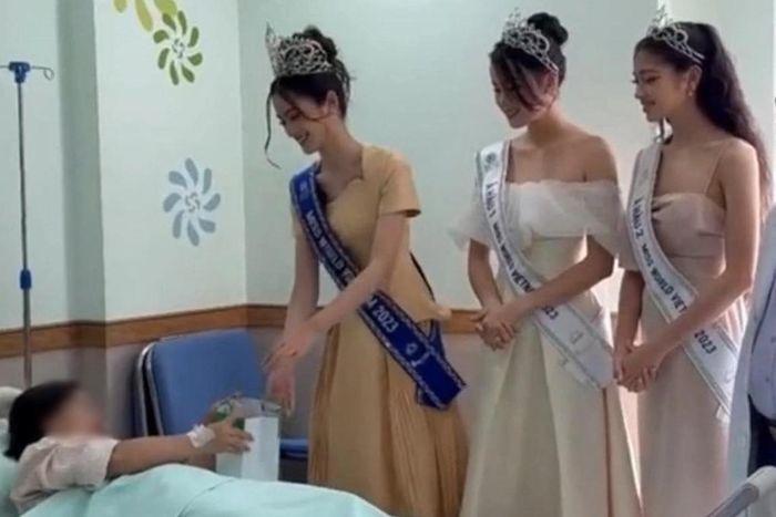 BTC lên tiếng việc Hoa hậu Ý Nhi gây tranh cãi khi đi thăm bệnh nhân-1