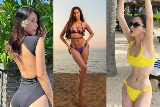 Dàn hoa hậu, á hậu Việt khoe thân hình nóng bỏng với kiểu bikini gì?