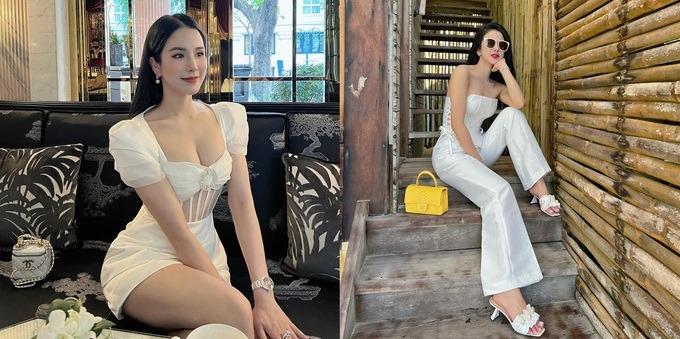 Diệp Lâm Anh thích diện váy áo gợi cảm, đeo túi Chanel trăm triệu đồng-6