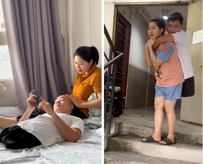 Bị mỉa mai lấy chồng vì tiền, vợ chàng trai không chân Tô Đình Khánh nói gì?-2