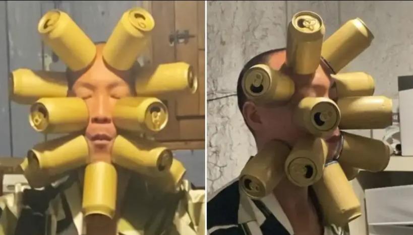 Dị nhân hút mọi vật bằng da, giữ 11 chiếc lon trên mặt gây sốc-1