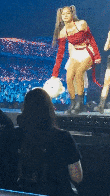 Hành động ném trả gấu bông fan Việt tặng của Lisa (BlackPink) trên sân Mỹ Đình-1