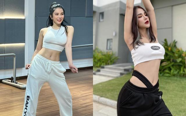 Mẹ 2 con Diệp Lâm Anh khoe vòng eo thon gọn-2