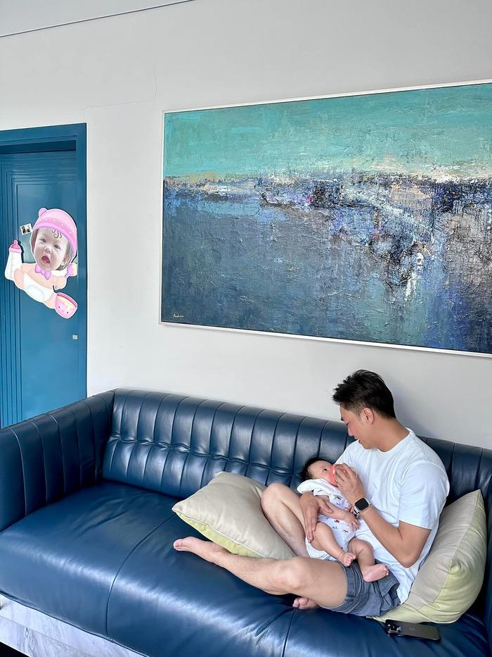 Cường Đô La hé lộ góc mặt con út và tranh thủ nịnh bà xã-1