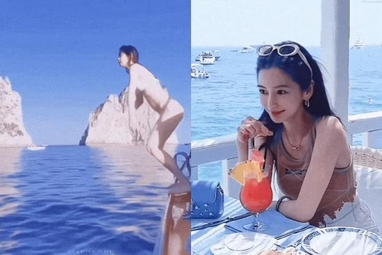 Angelababy diện bikini khoe vóc dáng thon gọn