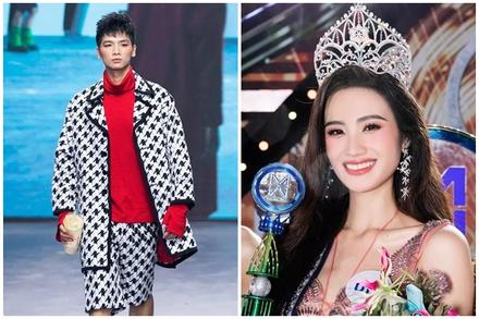 Bị nghi 'cà khịa' hoa hậu Ý Nhi, kình ngư Kim Sơn nói rõ lý do vừa catwalk vừa uống trà sữa