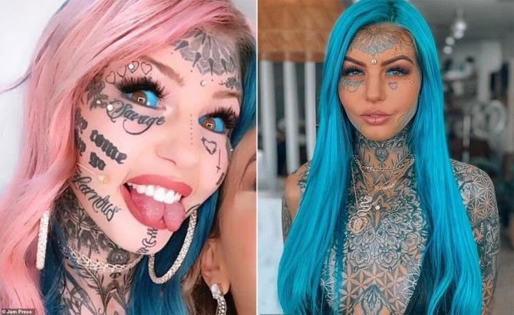 Cô gái bị mù sau khi xăm mắt-1