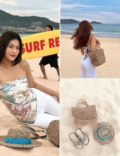 Nàng hậu bị chê thân dài chân ngắn, mặc gì khi đi biển để vẫn nổi bật?-8