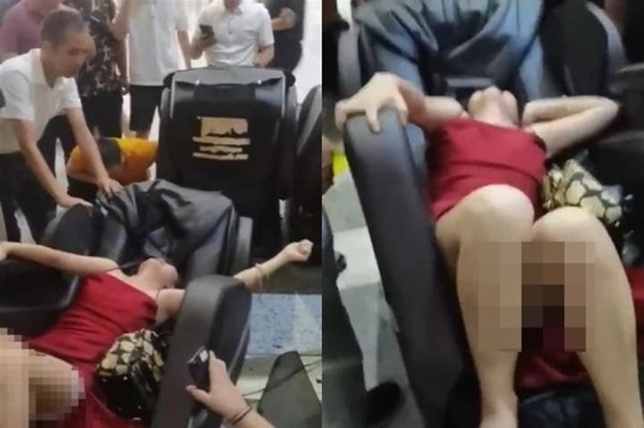 Người phụ nữ suýt chết khi ngồi ghế massage siêu thị-1