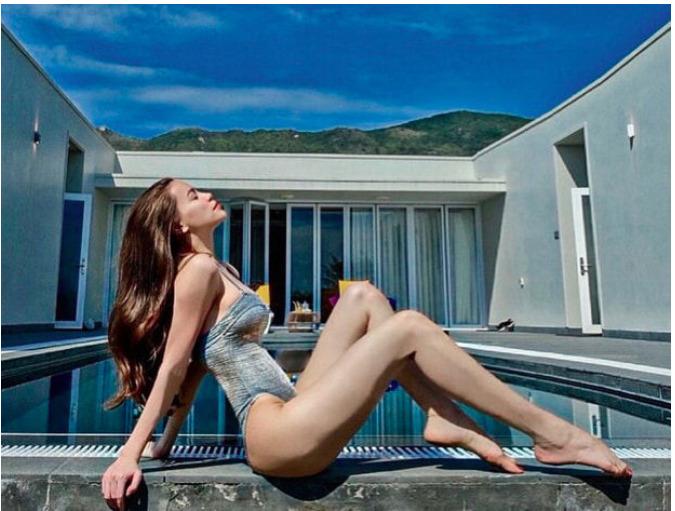 Mỹ nhân Việt tự tin diện bikini, khoe bụng phẳng lì sau 1 tháng sinh con-5