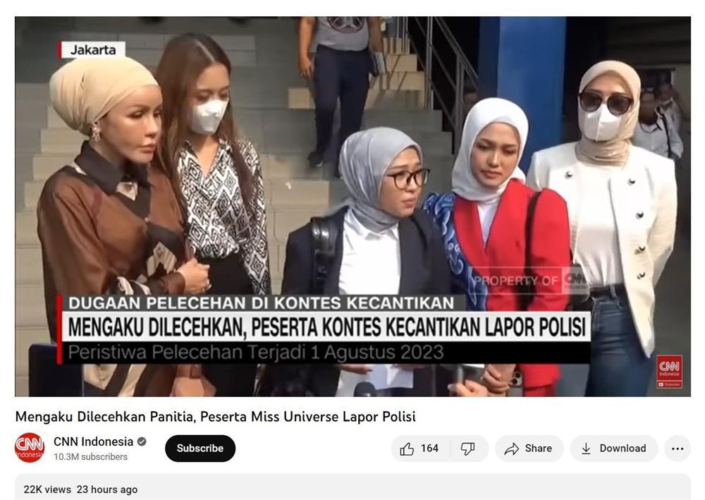 Điều tra vụ quấy rối tình dục ở Hoa hậu Hoàn vũ Indonesia 2023-2