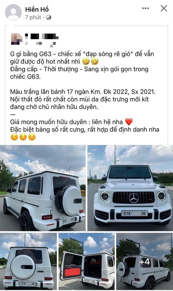 Ca sĩ Hiền Hồ bất ngờ rao bán chiếc Mercedes G63 đạp sóng rẽ gió-1