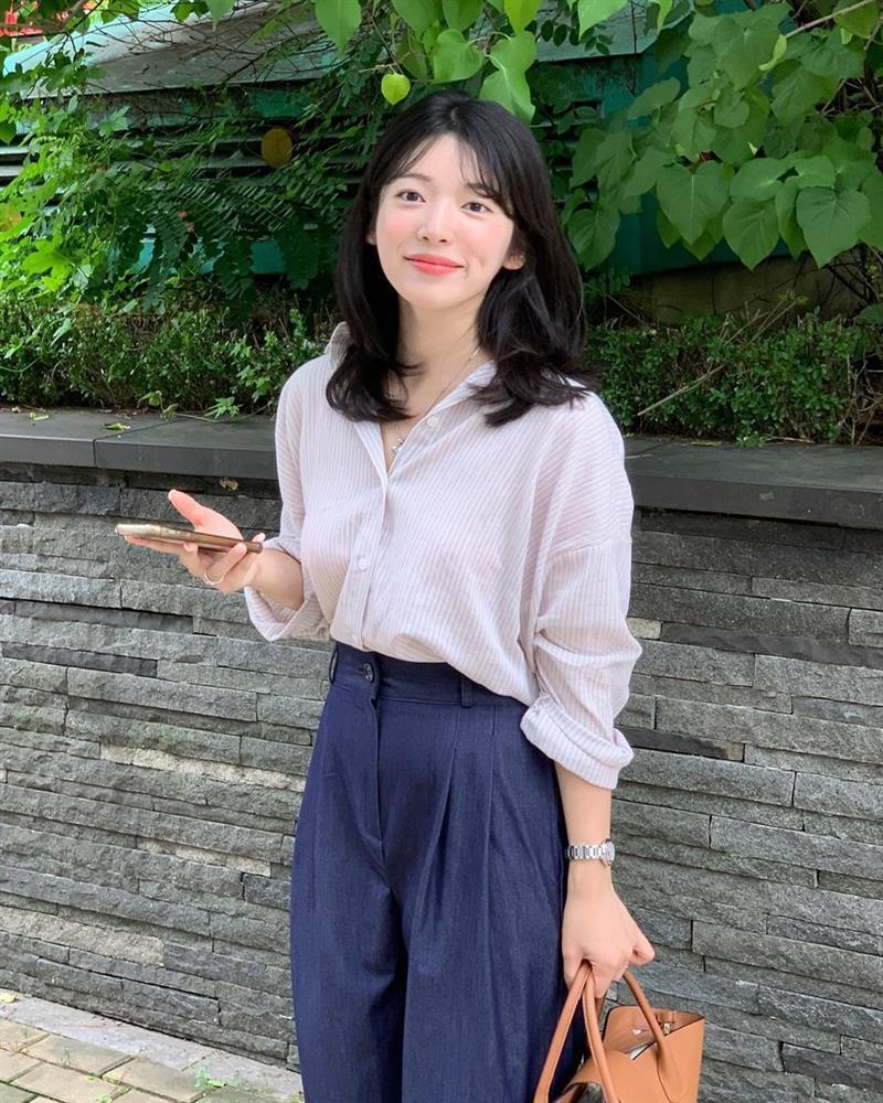 Cách phối áo sơ mi và quần ống rộng đẹp như Á hậu Tú Anh-4