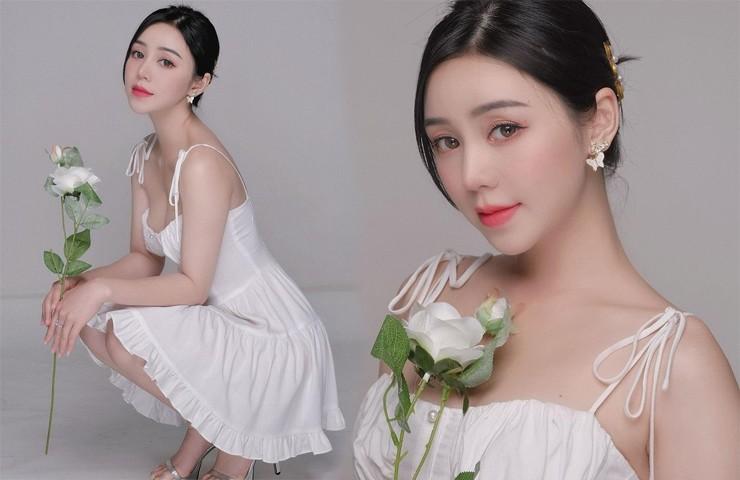 Quỳnh Kool thường mặc váy 2 dây, áo trễ vai dù lộ khuyết điểm bắp tay to-6