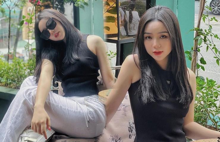 Quỳnh Kool thường mặc váy 2 dây, áo trễ vai dù lộ khuyết điểm bắp tay to-8