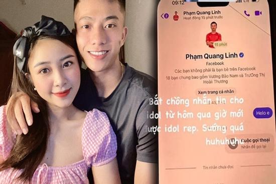 Quá mê Quang Linh Vlogs, vợ Phan Văn Đức bắt chồng nhắn tin cho thần tượng