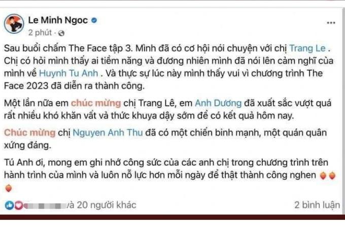 The Face Vietnam 2023 bị nghi lộ kết quả, Anh Thư - Vũ Thu Phương nói gì?-2