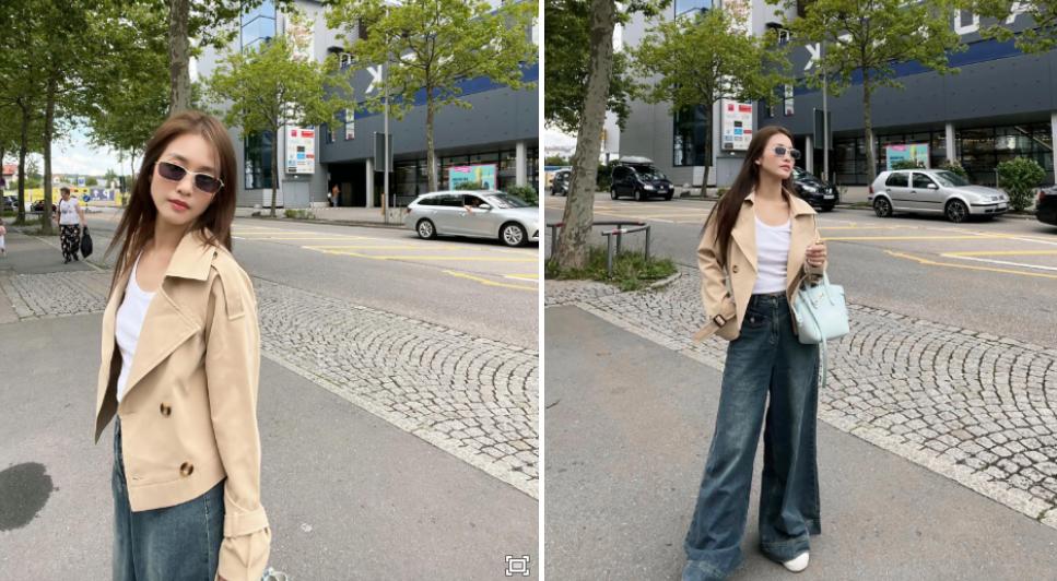 Vợ Thanh Sơn vi vu trời Tây, khoe gu thời trang khiến fan trầm trồ-9