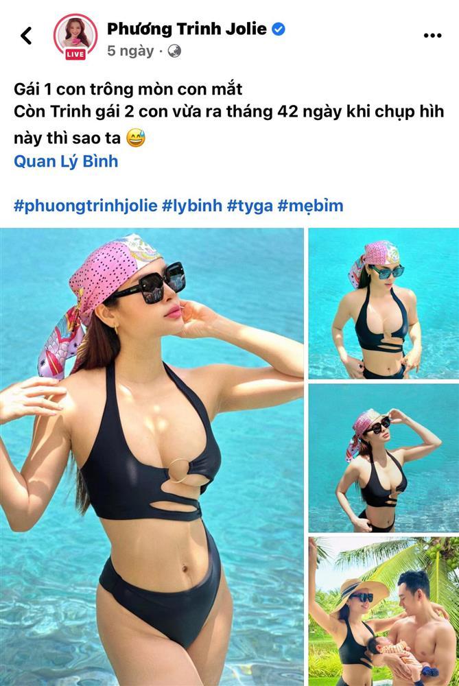 Phương Trinh Jolie đáp trả khi bị mỉa mai vì mặc bikini hậu sinh nở-1