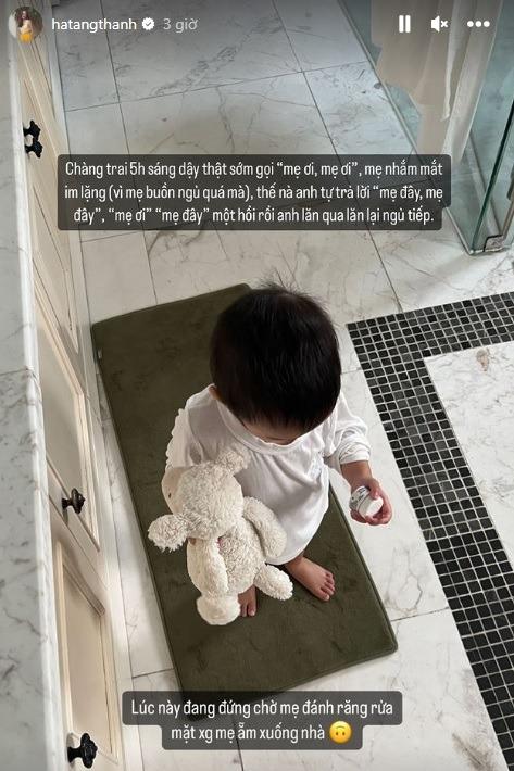 Tăng Thanh Hà hiếm hoi chia sẻ về con trai út, tiết lộ con cực bám mẹ-1