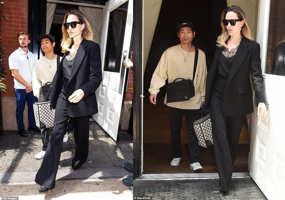 Con trai người Việt của Angelina Jolie cười tươi dù bị cửa ô tô suýt đập vào mặt-1