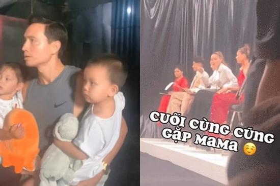 Leon nhà Hồ Ngọc Hà gây cười với biểu cảm hài hước khi chờ mẹ tan làm