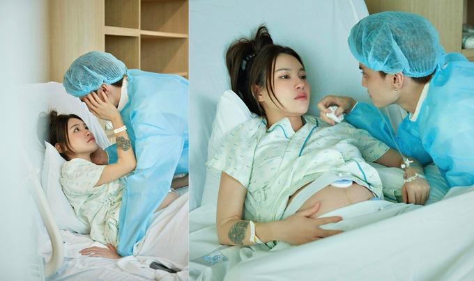 Cặp đôi lệch 9 tuổi Lucie Nguyễn - Tuấn Dương chào đón con gái đầu lòng-2