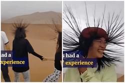 Vì sao tóc du khách dựng thẳng đứng như điện giật ở sa mạc 'Biển Chết'?