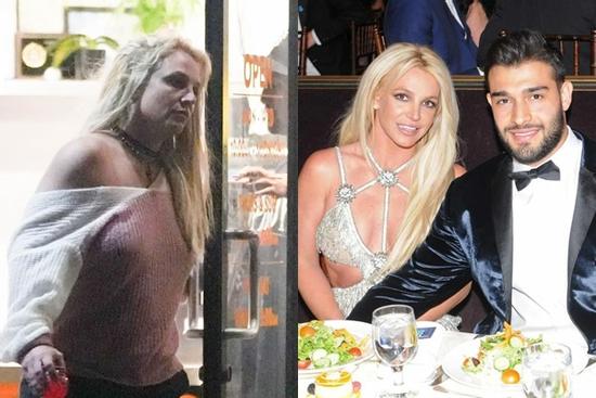 Britney Spears bơ phờ, lần đầu xuất hiện trên phố giữa đêm sau ly hôn