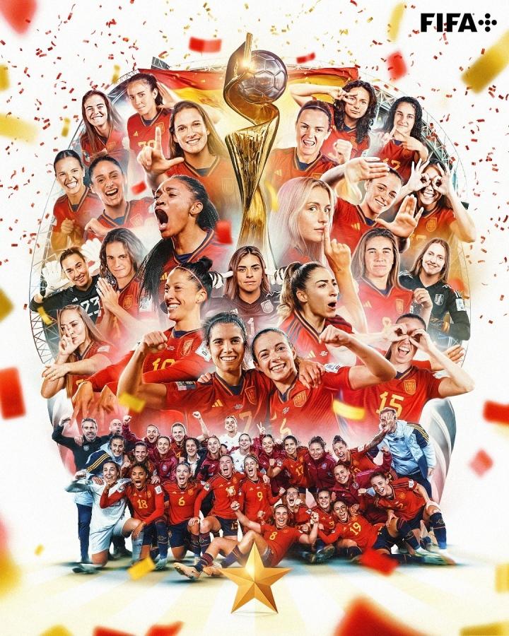 Đánh bại tuyển Anh, đội tuyển Tây Ban Nha vô địch World Cup nữ 2023-2