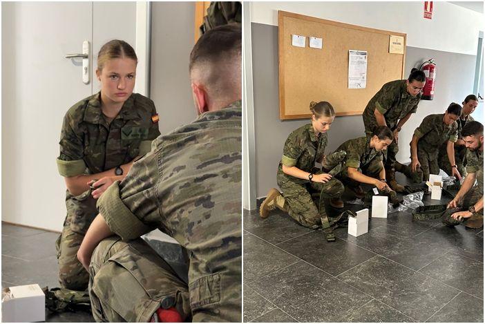 Công chúa xinh đẹp nhất châu Âu gây bất ngờ bởi hình ảnh mặc quân phục sau khi nhập ngũ-4