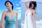 Mặc váy 'không phòng hộ' đi biển: Cao Thái Hà 'áp đảo' dàn mỹ nhân vũ trụ VTV