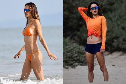 Siêu mẫu Alessandra Ambrosio vẫn quyến rũ ở tuổi 42