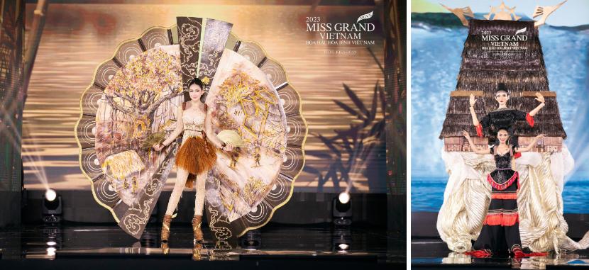 Tò mò trang phục dân tộc cồng kềnh và tốn kém tại Miss Grand Vietnam 2023 có bán lại không?-4