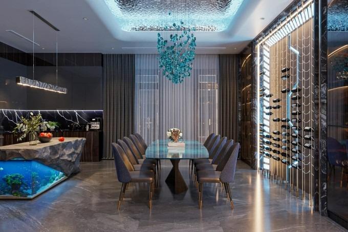 Hé lộ không gian bếp ấm cúng, hiện đại trong tổ ấm của Phương Oanh và Shark Bình-1