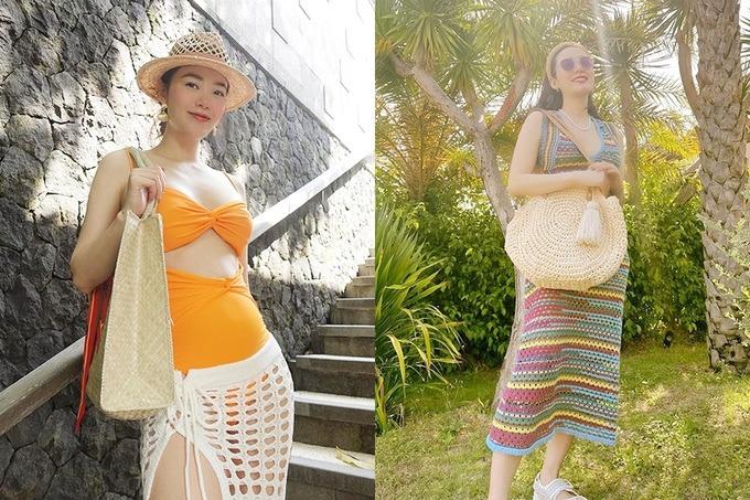 Minh Hằng vẫn diện váy áo cắt xẻ gợi cảm trong suốt thai kỳ-4