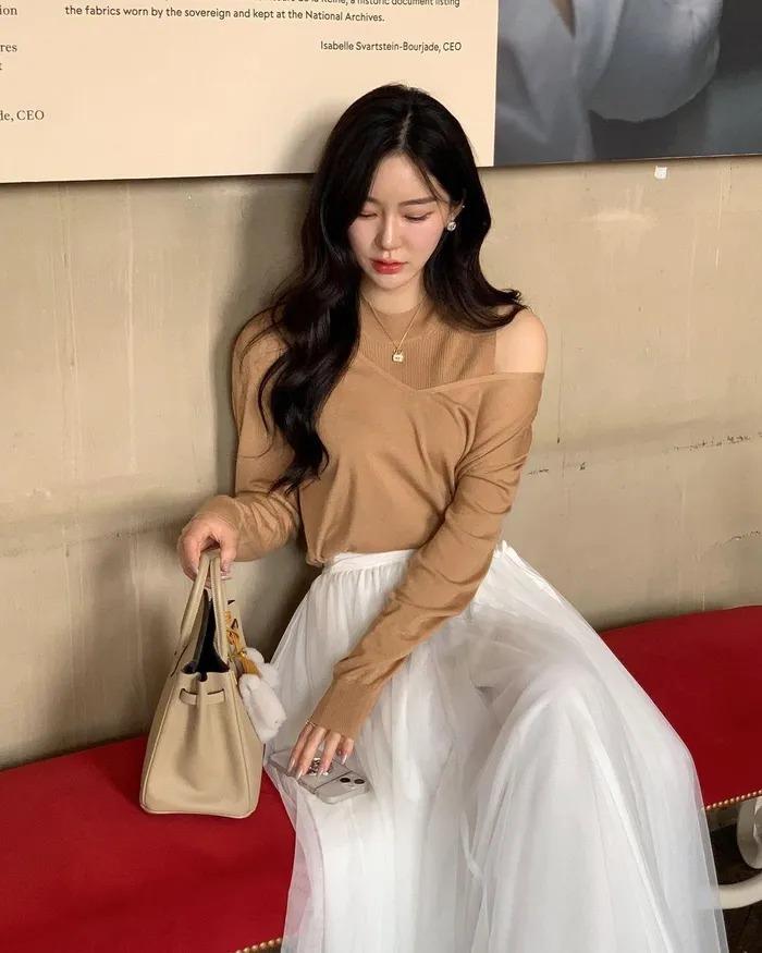 10 cách diện chân váy voan điệu đà và tôn dáng như phụ nữ Hàn-2