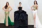 Thanh Thủy, Đỗ Thị Hà và Hoa hậu đẹp nhất Thế giới trên thảm đỏ
